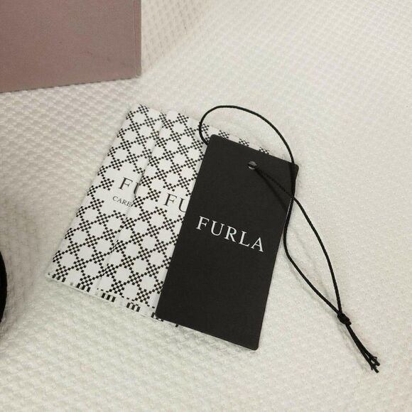 New Furla Melany Suede Brown Shearling Boots - Picture 2 of 7